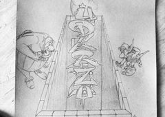 Graffiti Sketch - Photo by SteakOne - steak, steakone, munich (2020)