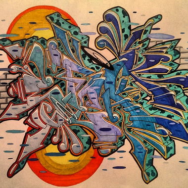 Graffiti Sketch - Photo by SteakOne - steakone, munich, münchen (2016)