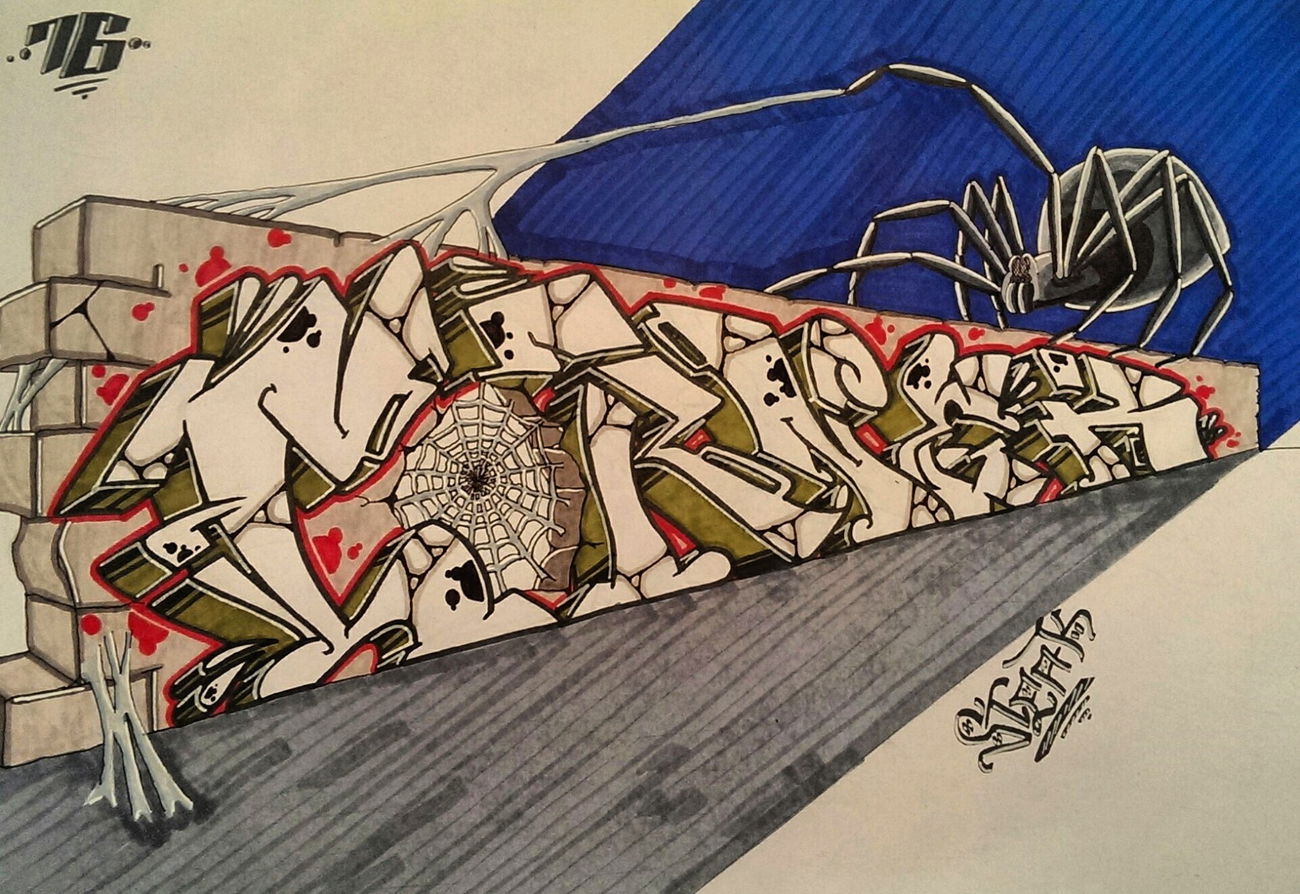 Graffiti Sketch - Photo by SteakOne - steakone, munich, münchen (2017)