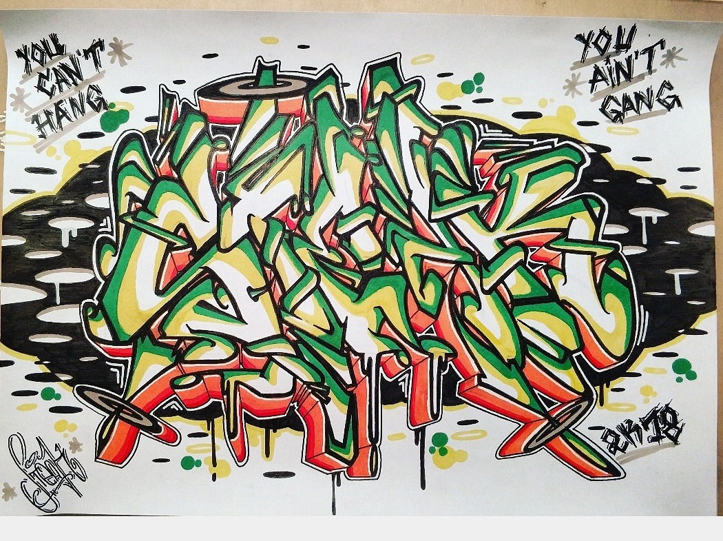 Graffiti Sketch - Photo by SteakOne - munich, steakone, steak (2018)