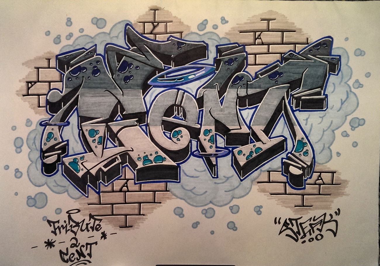 Graffiti Sketch - Photo by SteakOne - steakone, munich, münchen (2016)