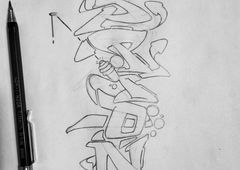Graffiti Sketch - Photo by SteakOne - steak, steakone, munich (2020)