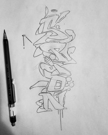 Graffiti Sketch - Photo by SteakOne - steak, steakone, munich (2020)