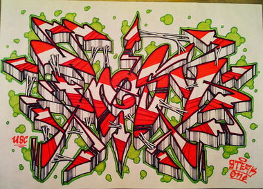 Graffiti Sketch - Photo by SteakOne - munich, münchen, steakone (2016)