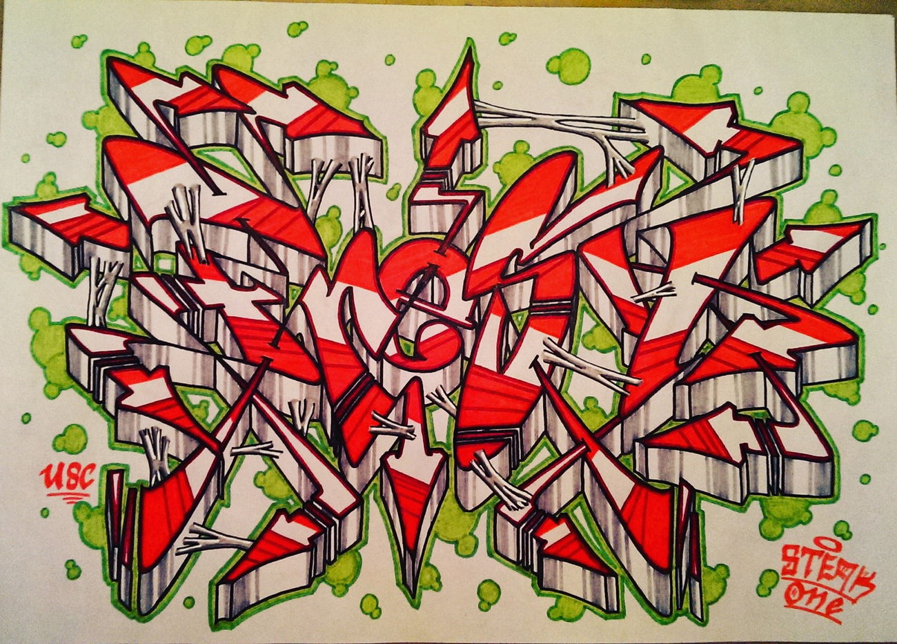 Graffiti Sketch - Photo by SteakOne - munich, münchen, steakone (2016)