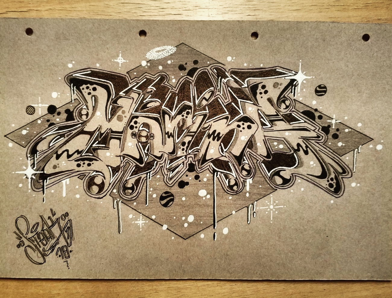 Graffiti Sketch - Photo by SteakOne - marina, munich, steakone (2018)
