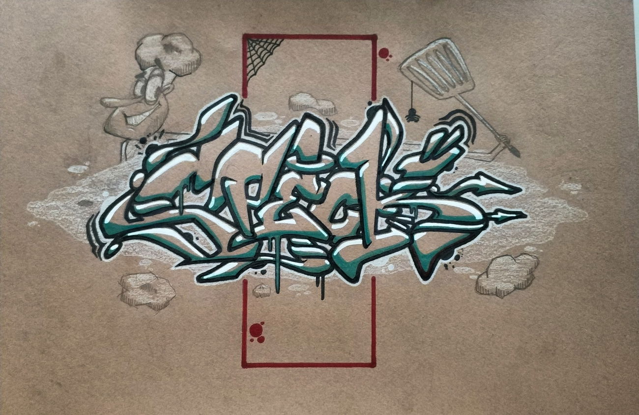 Graffiti Sketch - Photo by SteakOne (2019)
