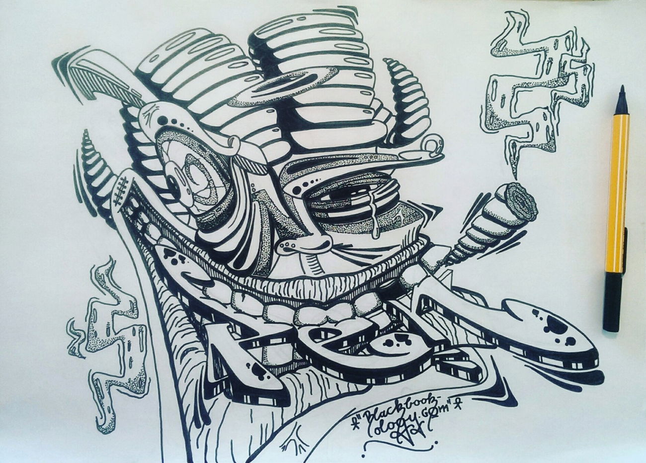 Graffiti Sketch - Photo by SteakOne - bbb, munich, steakone (2017)