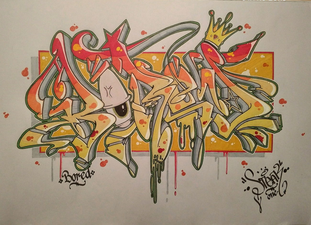 Graffiti Sketch - Photo by SteakOne - bored, steakone, munich (2017)