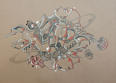 Graffiti Sketch - Photo by SteakOne - steak, steakone, munich (2019)