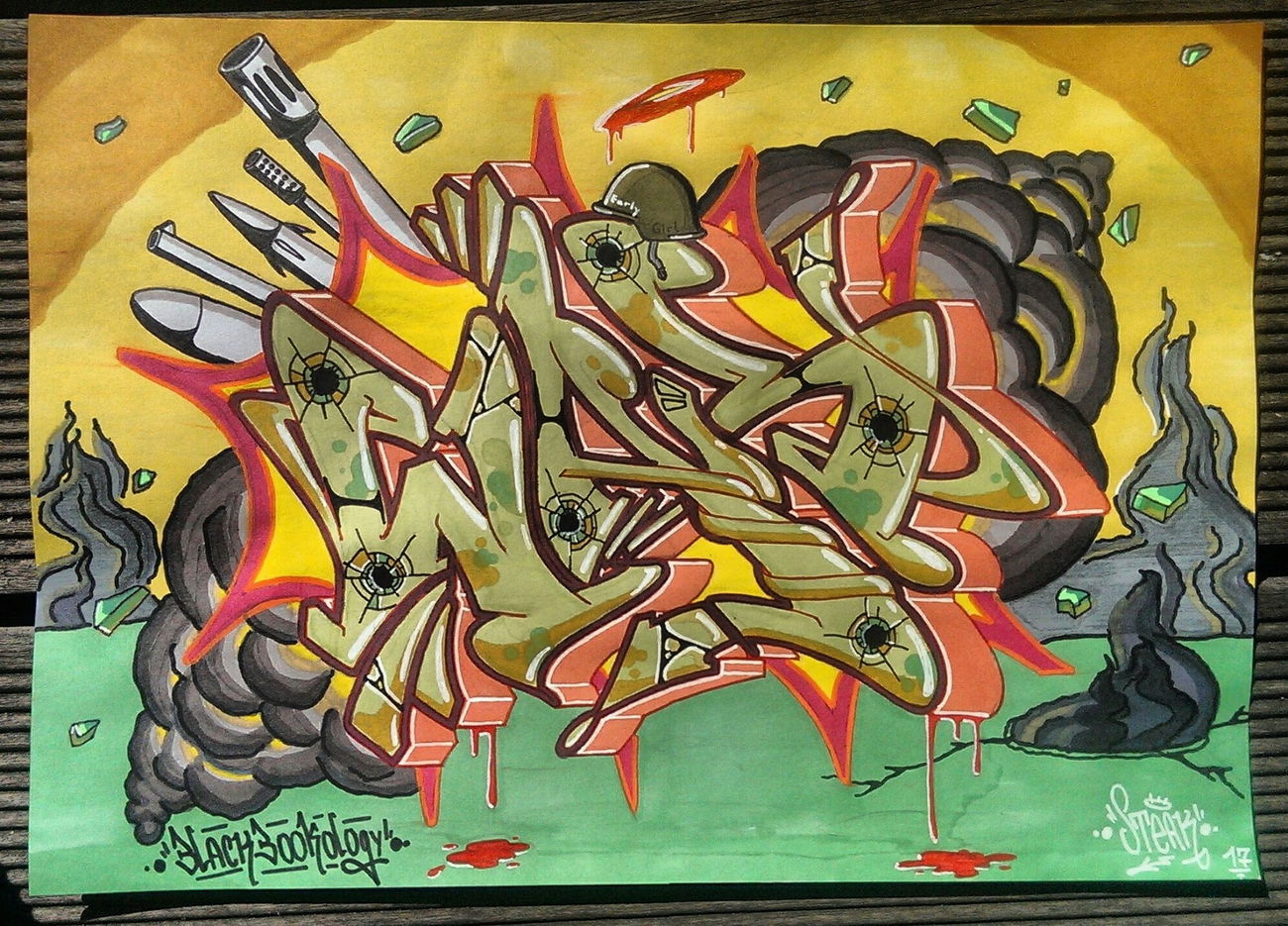 Graffiti Sketch - Photo by SteakOne - steakone, war, munich (2017)