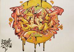 Graffiti Sketch - Photo by SteakOne - munich, steakone (2017)