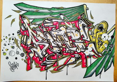 Graffiti Sketch - Photo by SteakOne - bhage, munich, steakone (2018)