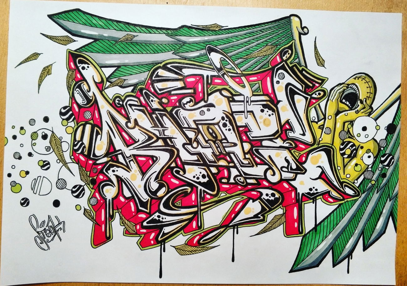 Graffiti Sketch - Photo by SteakOne - bhage, munich, steakone (2018)