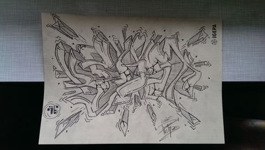 Graffiti Sketch - Photo by SteakOne - münchen, munich, steak (2016)