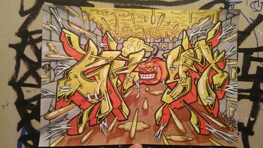 Graffiti Sketch - Photo by SteakOne - münchen, munich, steak (2016)