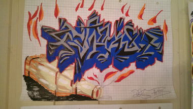 Graffiti Sketch - Photo by SteakOne - münchen, munich, steak (2015)