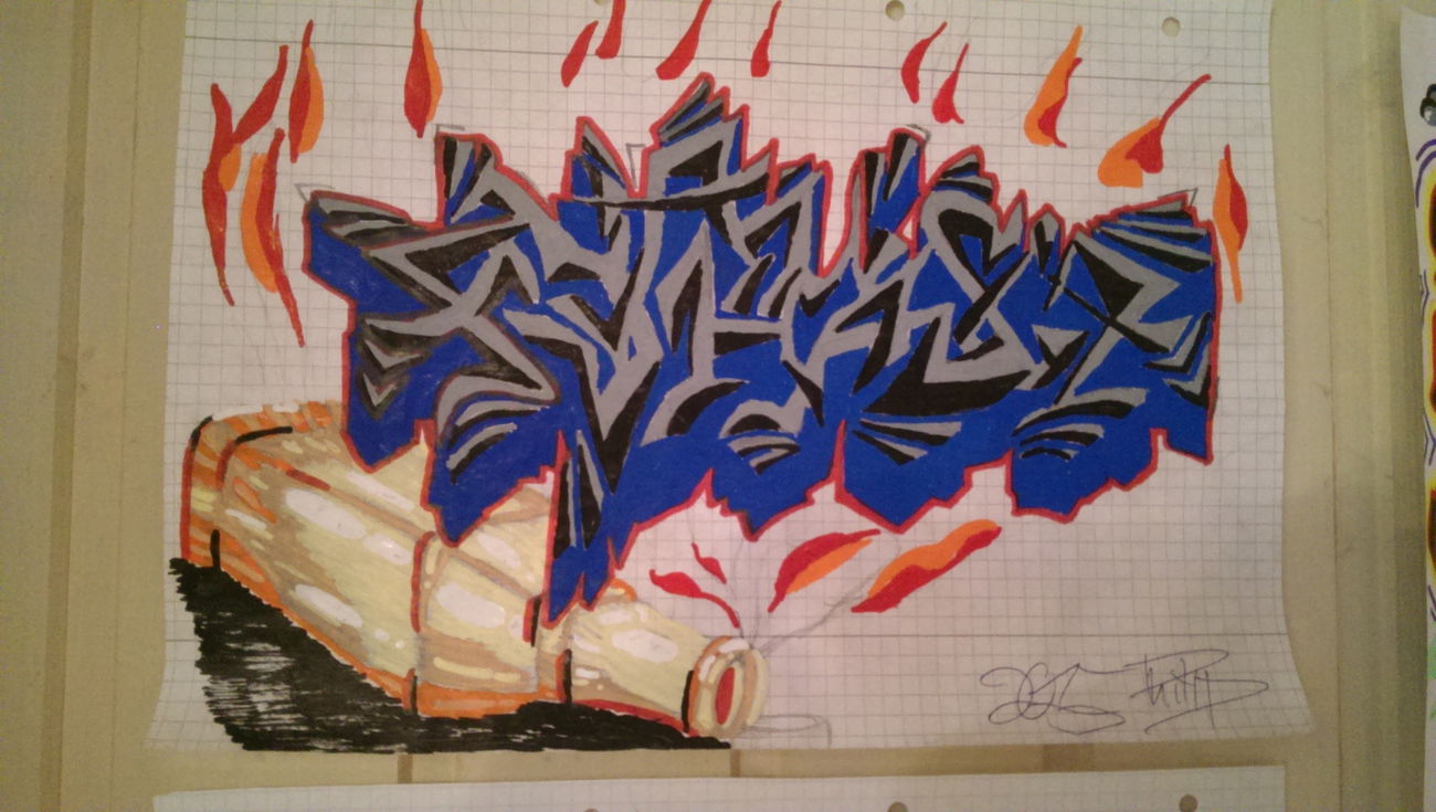 Graffiti Sketch - Photo by SteakOne - münchen, munich, steak (2015)