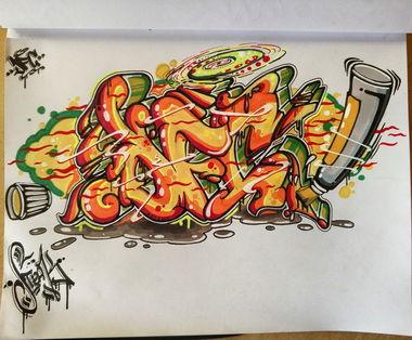 Graffiti Sketch - Photo by SteakOne - steakone, munich, dfs (2018)