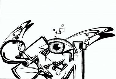 Graffiti Sketch - Photo by Stek_kno - stek, eye, sketch (2013)