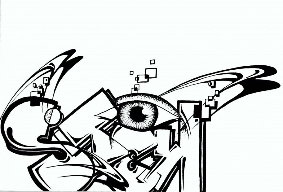 Graffiti Sketch - Photo by Stek_kno - stek, eye, sketch (2013)
