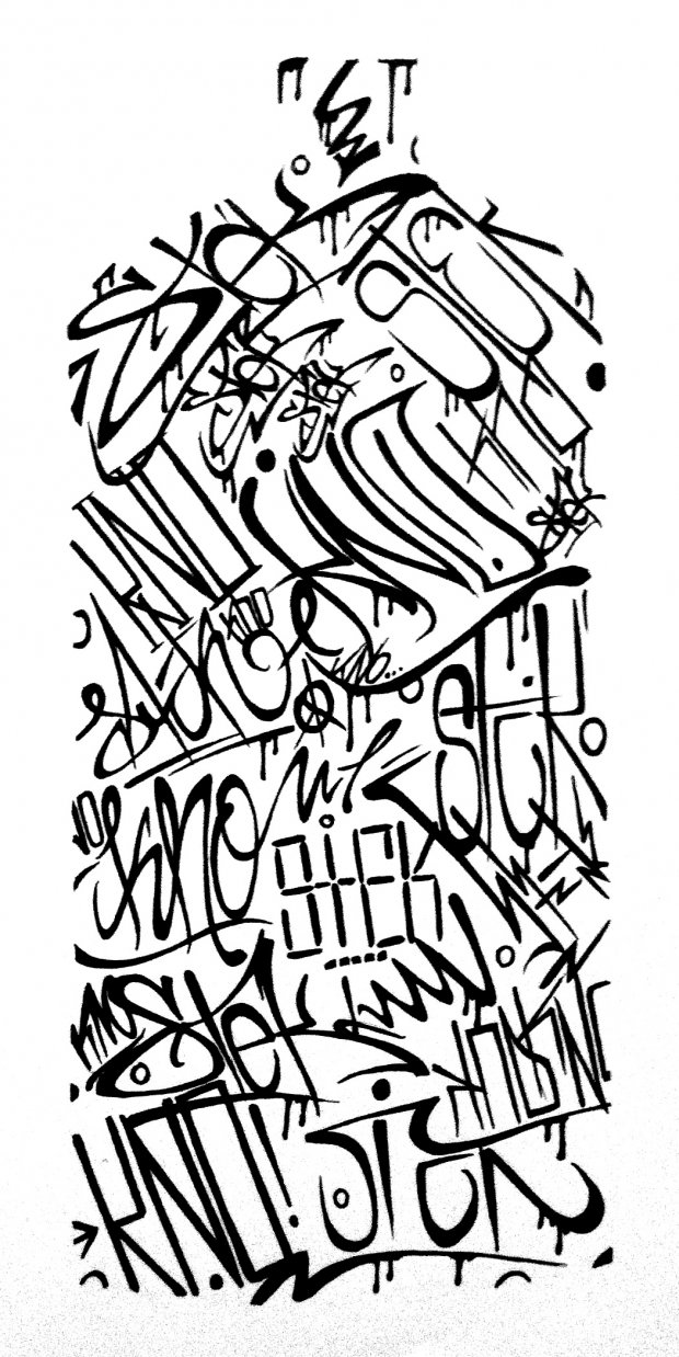 Graffiti Sketch - Photo by Stek_kno - stek, can (2013)