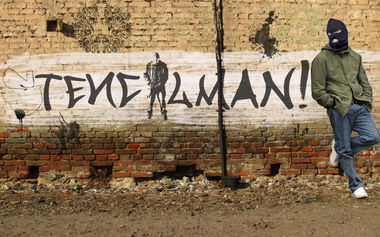 Graffiti Bombing in Lviv - Photo by Stencilman (2012)
