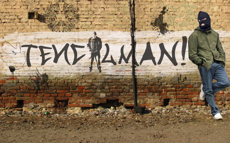 Graffiti Bombing in Lviv - Photo by Stencilman (2012)