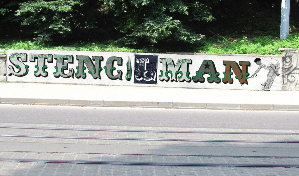 Graffiti Wall in Lviv - Photo by Stencilman (2012)