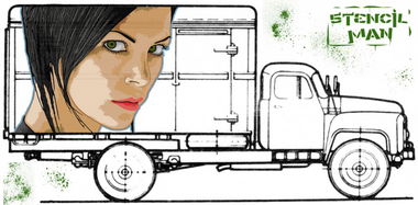 Graffiti Sketch in Lviv - Photo by Stencilman (2013)