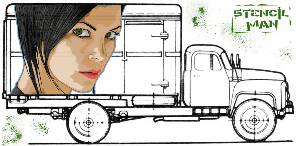 Graffiti Sketch in Lviv - Photo by Stencilman (2013)