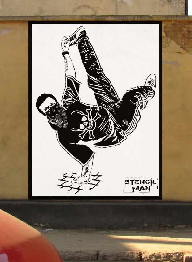 Graffiti Wall in Lviv - Photo by Stencilman (2013)