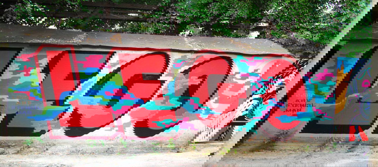 Graffiti Wall in Lviv - Photo by Stencilman - stencilman, &, lego (2014)