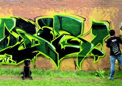 Graffiti Wall - Photo by StereoHeat - Past, Mobar, Orbit (2012)