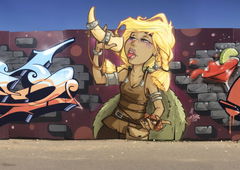 Graffiti Wall in Dänemark - Photo by StereoHeat - rfgraff, rf15 (2015)