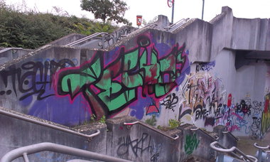 Graffiti Bombing in Karlsruhe - Photo by Still_Crazy - Techo