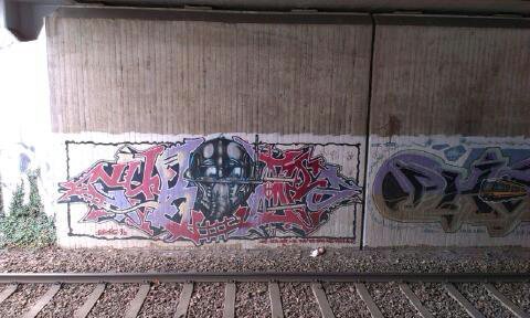 Graffiti Wall in Karlsruhe - Photo by Still_Crazy - Cyborg