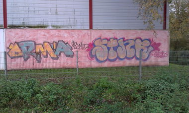 Graffiti Wall in Karlsruhe - Photo by Still_Crazy - Orma, Stnr, Str