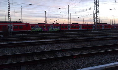 Graffiti Train in Karlsruhe - Photo by Still_Crazy - Gier, Enso, QBA