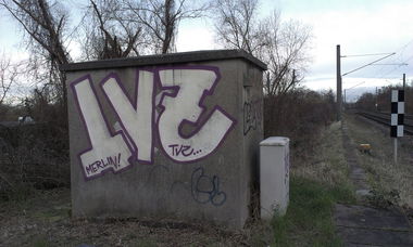 Graffiti Wall in Karlsruhe - Photo by Still_Crazy - TVZ, Merlin