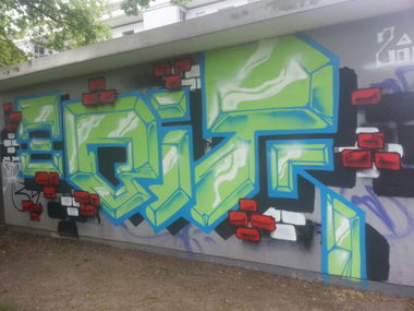 Graffiti Wall in Karlsruhe - Photo by Still_Crazy - 8Bit, 8, Bit