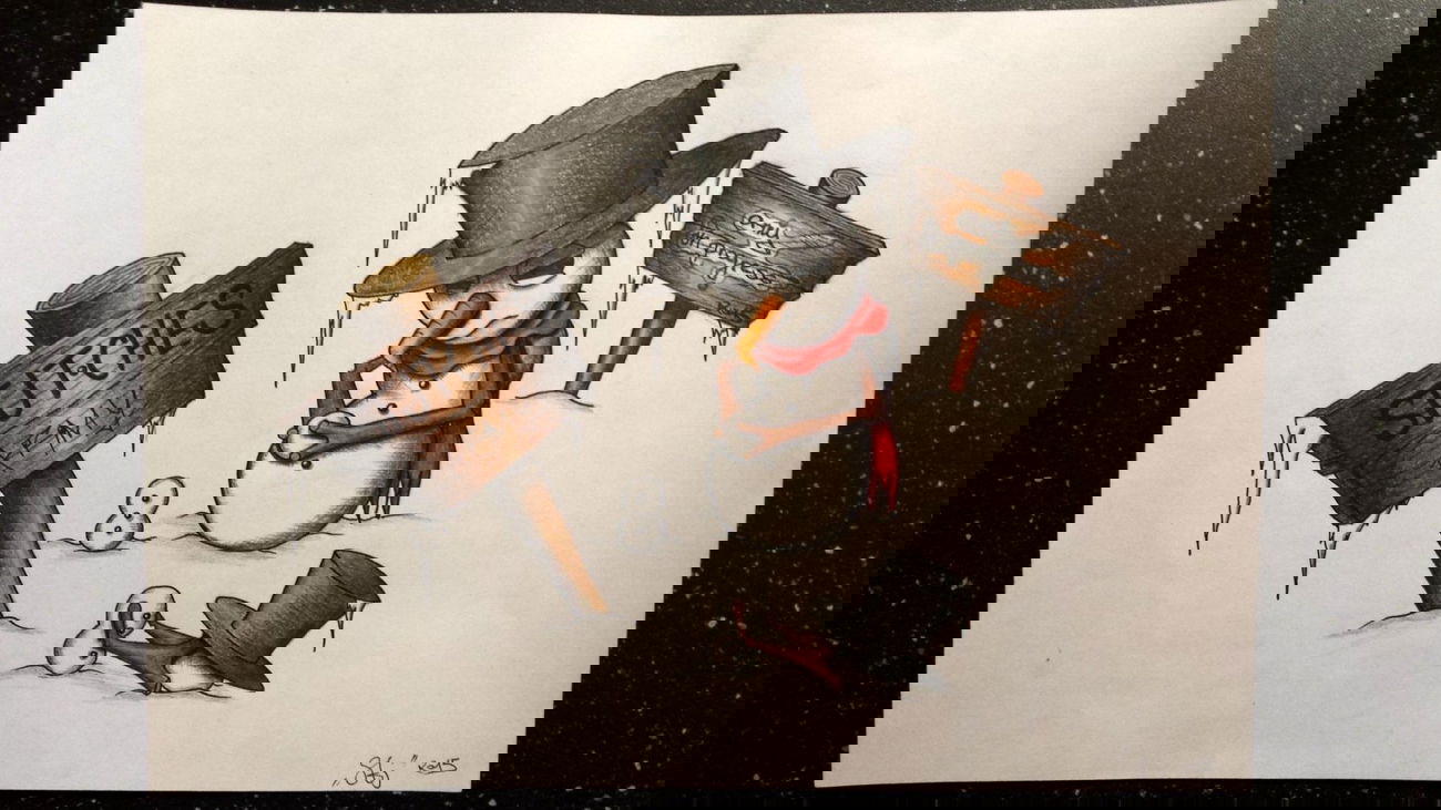 Graffiti Sketch - Photo by StitchesZone - Snowman, Stjtchesarmy (2015)