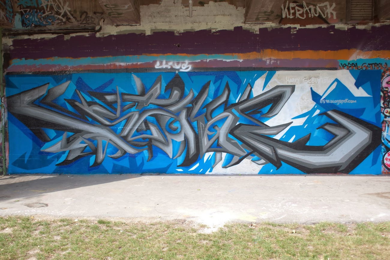 Graffiti Wall - Photo by StoneOne - graffiti, vienna, 3d.