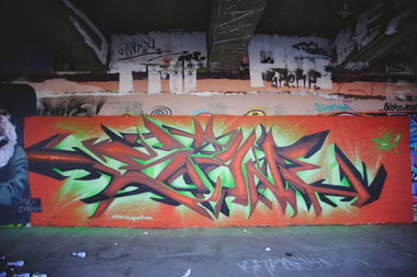 Graffiti Wall - Photo by StoneOne - graffiti, vienna, 3d.