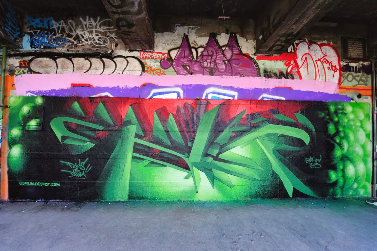 Graffiti Wall - Photo by StoneOne - graffiti, vienna, 3d.