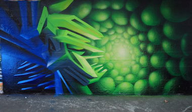 Graffiti Wall - Photo by StoneOne - graffiti, vienna, 3d.