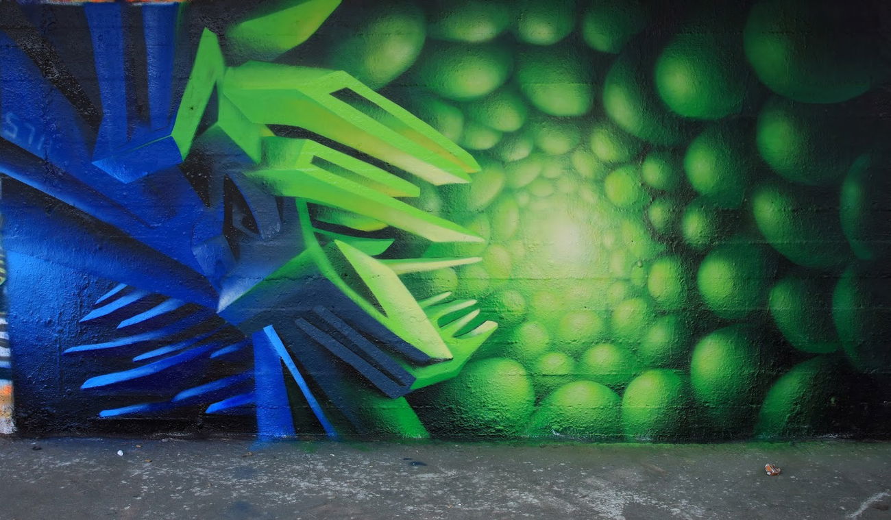 Graffiti Wall - Photo by StoneOne - graffiti, vienna, 3d.