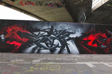 Graffiti Wall - Photo by StoneOne - graffiti, vienna, 3d.