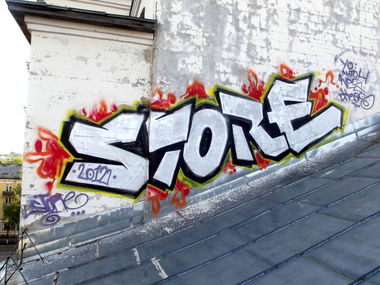 Graffiti Bombing in Yoshkar-Ola - Photo by Store - store