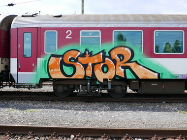 Graffiti Train - Photo by StoroviC - STOR, OUS, CREW (2017)